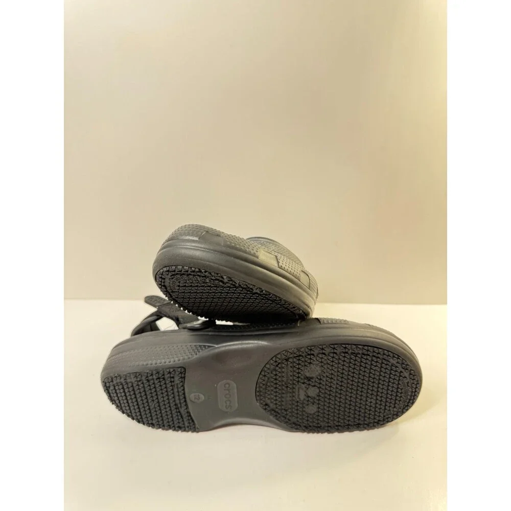 Crocs Mens Sandals Black Clogs Slip On US 12